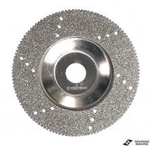Vacumm brazed grinding wheel with hole and tooth