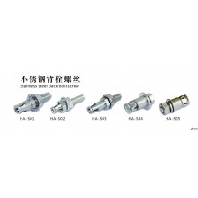Stainless steel back bolt screw